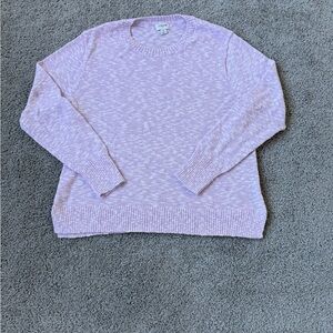 J. Crew Factory Soft Pink Crew Neck Sweater